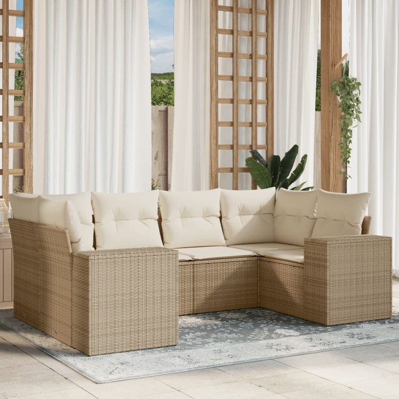Ensemble de canapé de jardin Vidaxl PE