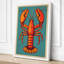 Centered Lobster Retro - Wrapped Canvas-1542228150-1542228145