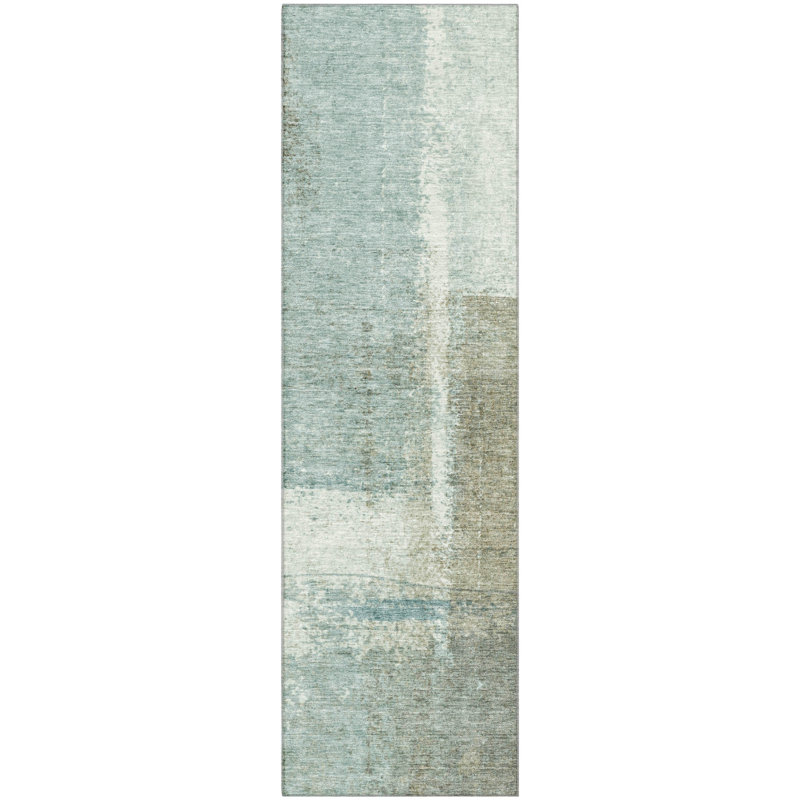 Premium Machine Washable Ansley Abstract Rug, Runner 2'3" x 7'6"