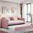 Aliasa Upholstered Daybed with Ergonomic Design Backrest and Trundle-1014203731