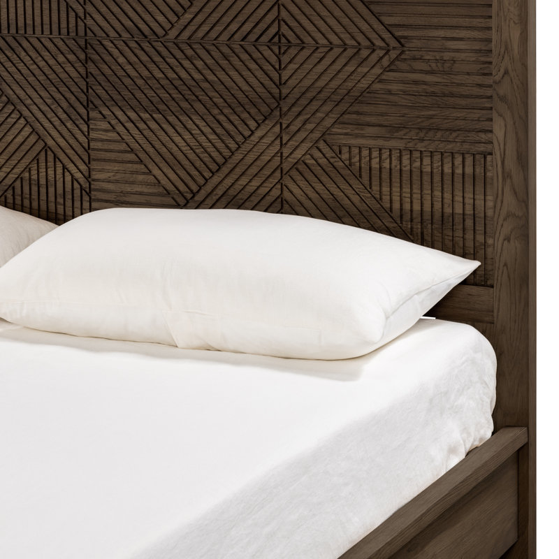 Santa Clara Platform Bed, California King, Oak Golden