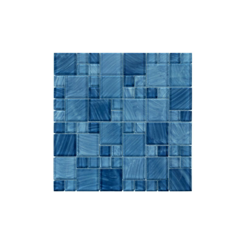 Carrelage mosaïque en verre Impressions, Vague d'océan