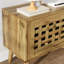 Meuble télé 63 po avec porte en bois et pieds inclinés Zofia