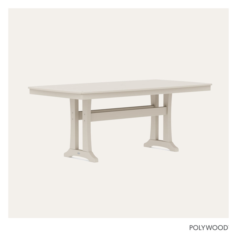Nautical Trestle 38" x 73" Dining Table, Sand