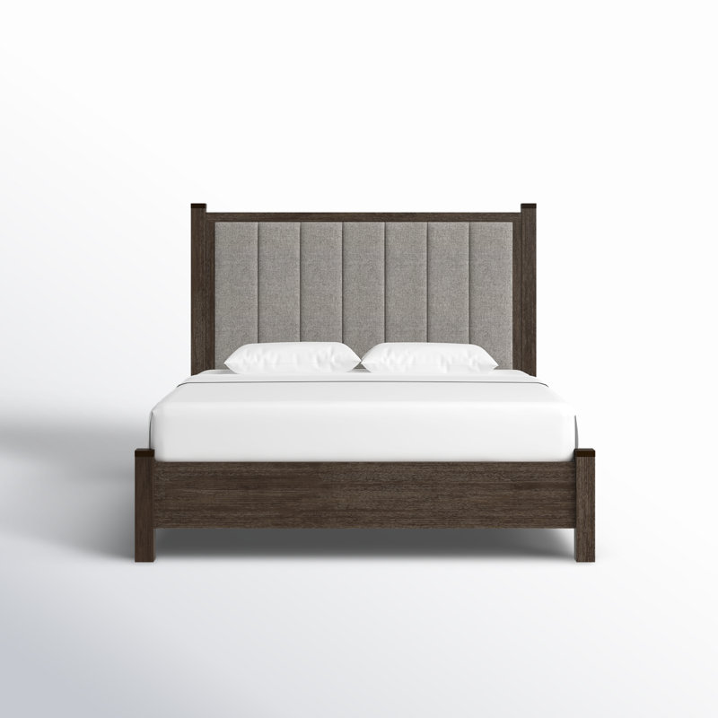 Miramar Tufted Upholstered Low Profile Standard Bed, Queen