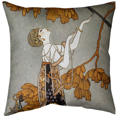 George Barbier Reversible Pillow Cover