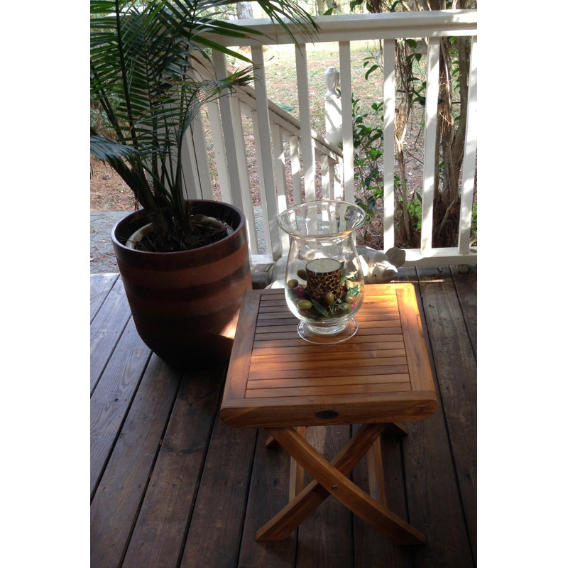 Miami Outdoor Square Teak Side Table