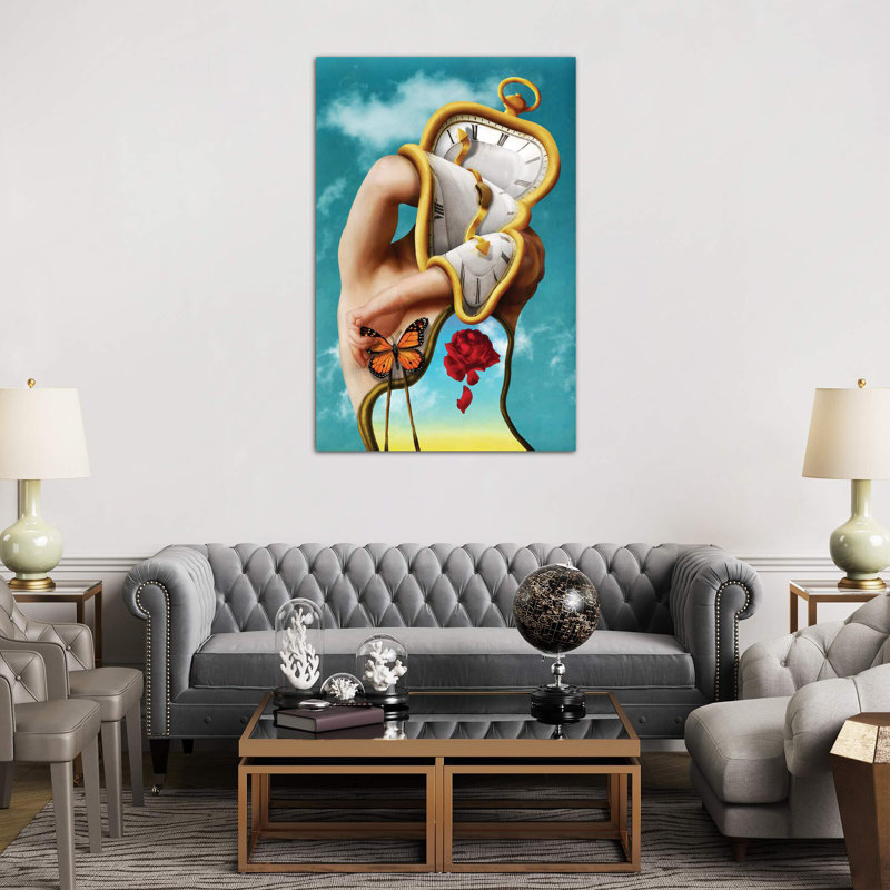 The Persistence Of Time by Diogo Verissimo - Print on Canvas, 66.04 cm H x 45.72 cm W x 1.91 cm D, No Frame