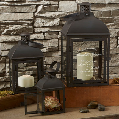 Glass Tabletop Lantern