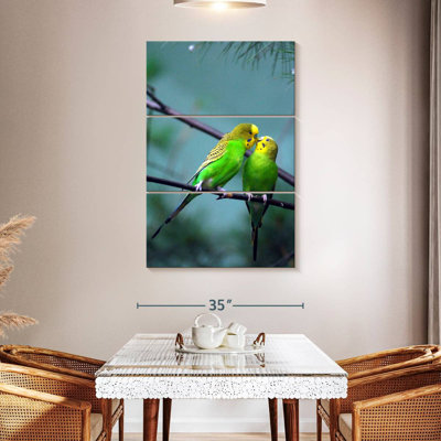 Brampt Kissing Parakeets