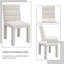 2 chaises d'appoint beige Boucle