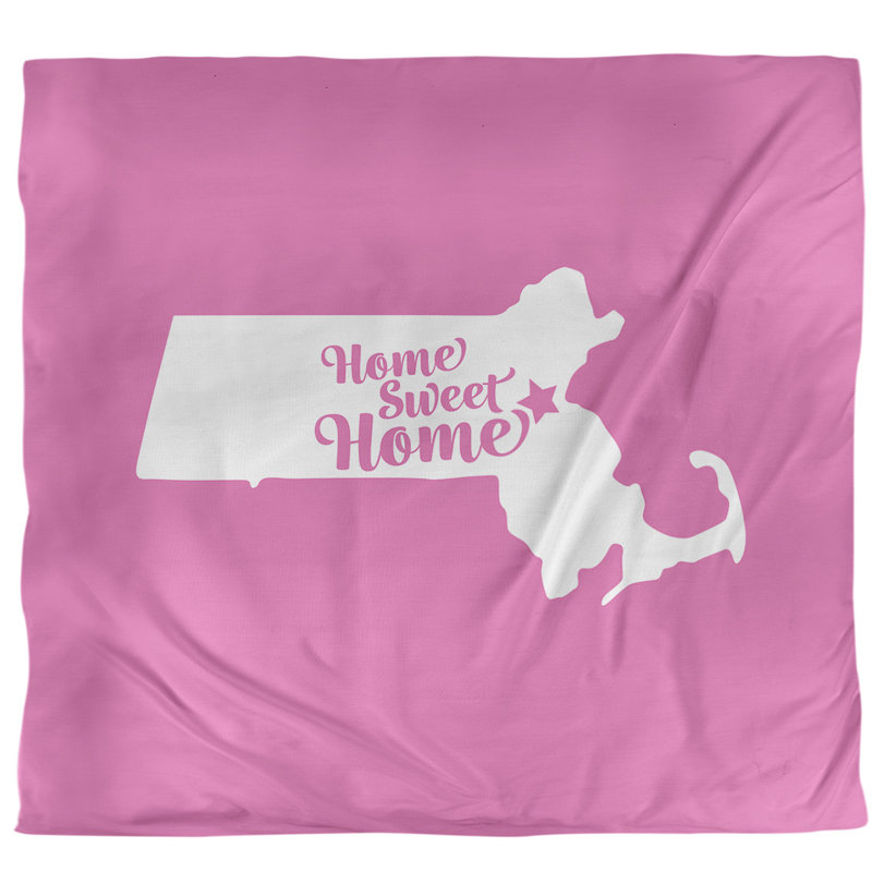 Housse de couette simple pour boston home, Housse de couette pour très grand lit, Rose, Microfibre
