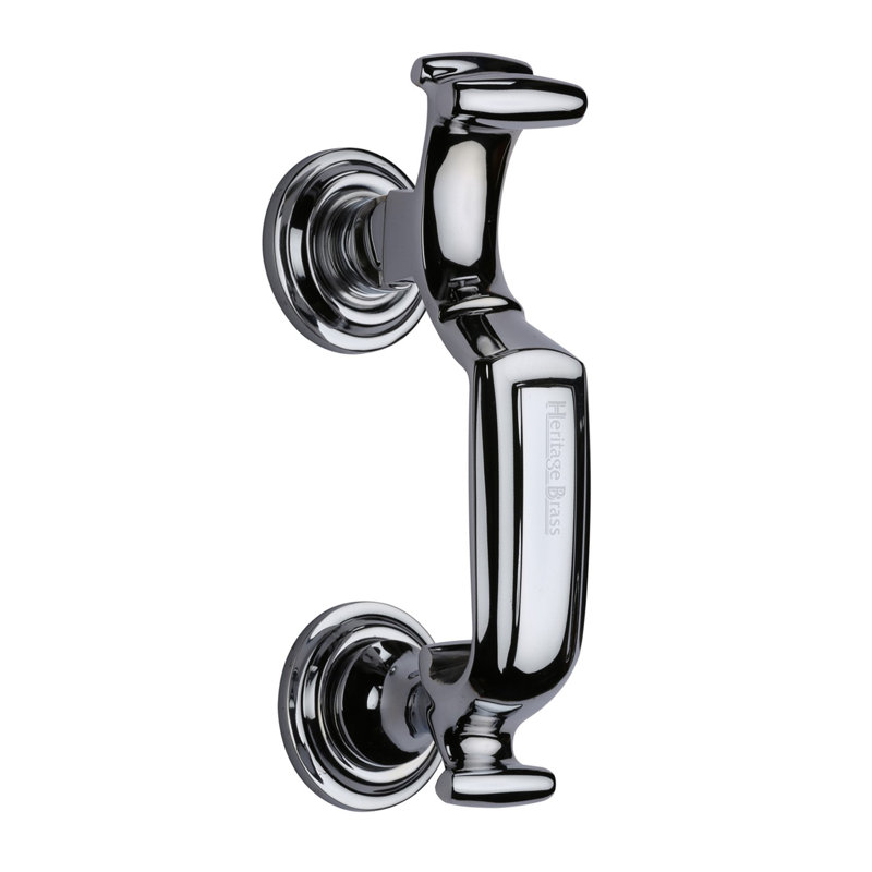 Heritage Brass Heritage Doctor Knocker, Polished Chrome