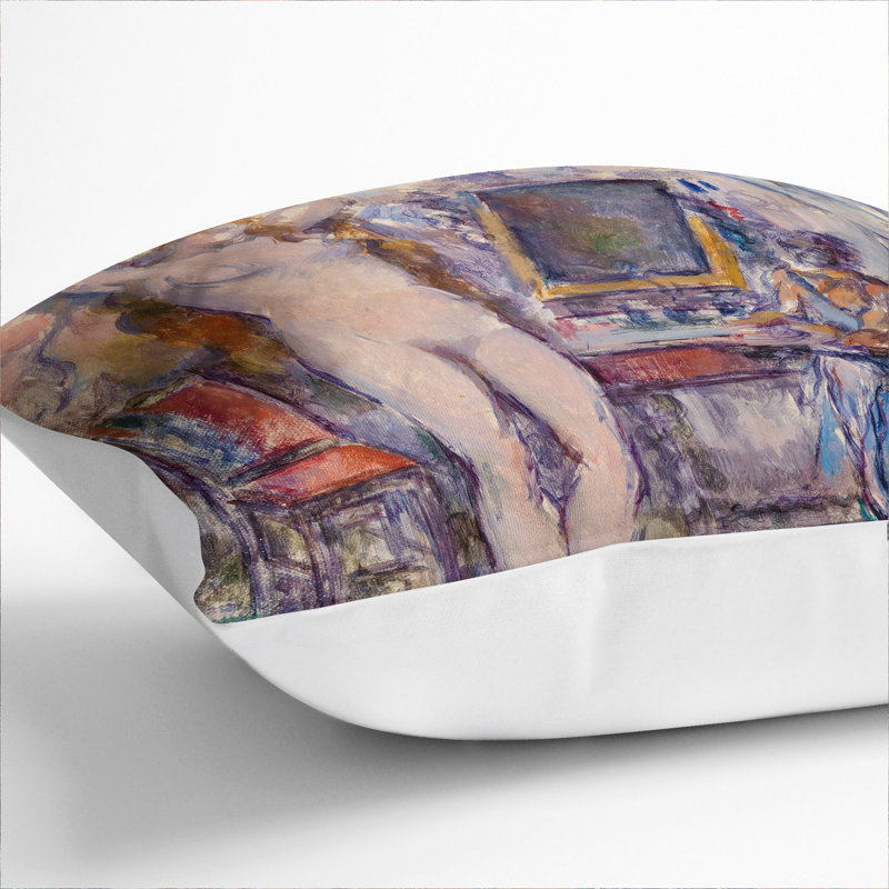 The Toilette Scatter Cushion with Filling, White, 40cm H x 40cm W x 15cm D
