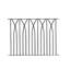 Athelstan Metal Garden Fence Panel 81.3cm H x 113cm W