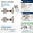 Half Overlay Frameless Soft Close Euro Concealed Cabinet Hinge - 1 Pair