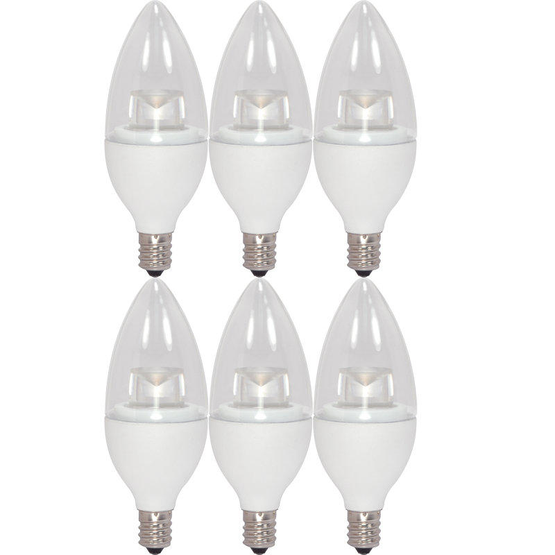 LED, Dimmable Light Bulb, E12/Candelabra Base, 2.8W, 3000K