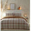 Raffael Flannel Chequered Duvet Cover Set with Pillowcases-820967415-820967409