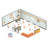 Collaborative Learning Table With Deluxe Legs - Squiggle 