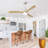 52 Inch Smart Ceiling Fan With Sand Nickel Finish 3 Natural Wood Blades LED 18W Triple Color Dimmable Memory Lighting And Remote Control-1005470184-1005470190