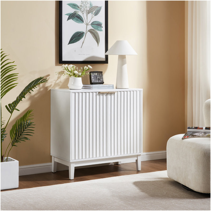 2 Door Storage Cabinet, White