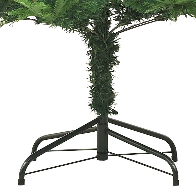 Artificial Pre-lit Christmas Tree with Ball Set, 150cm H, Green/Red
