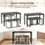 Ensemble de tables de salle à manger - Chêne - avec banc et 2 tabourets gigognes - 47,5 x 24 x 29,5 pouces