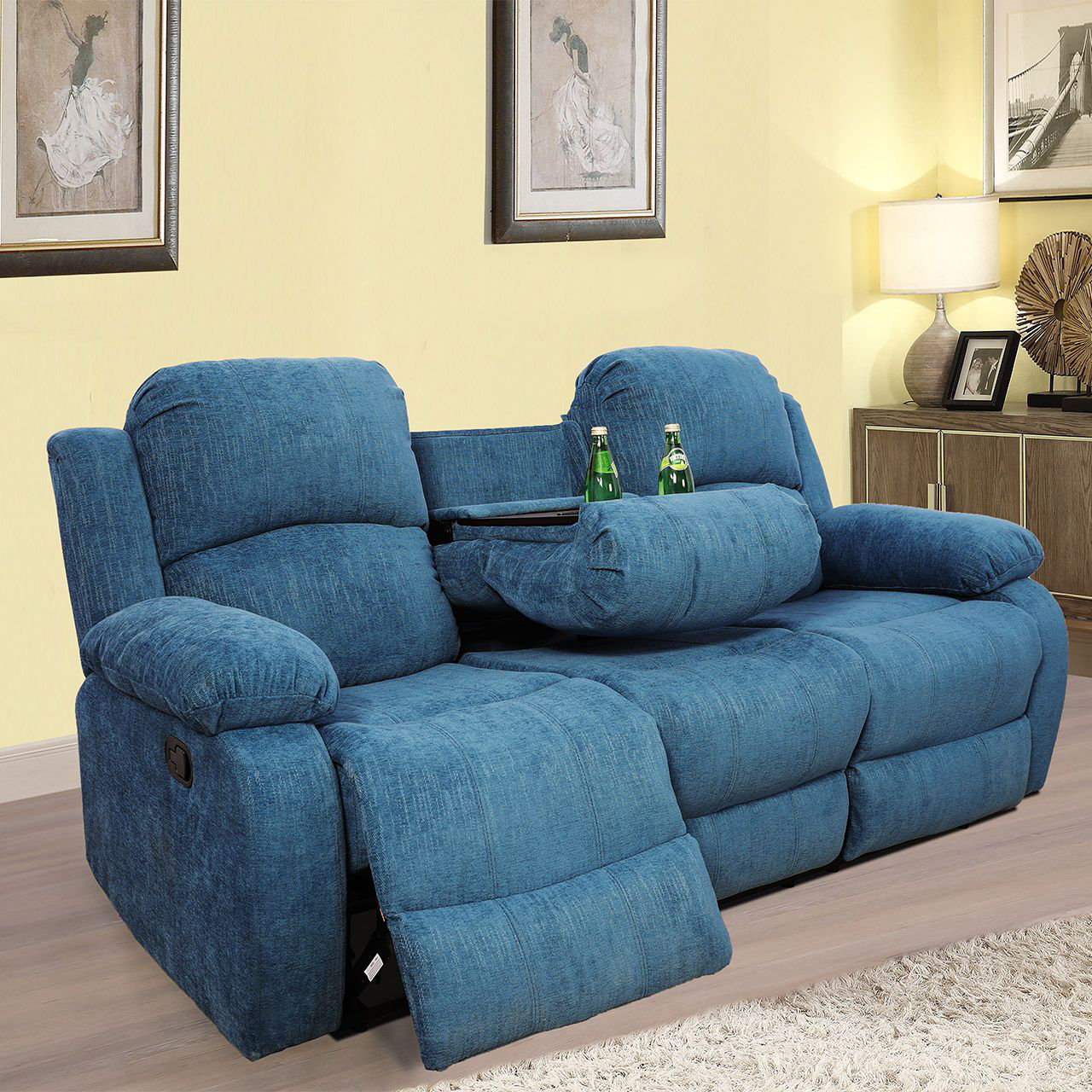 Ebern Designs Calam 82'' Upholstered Reclining Sofa