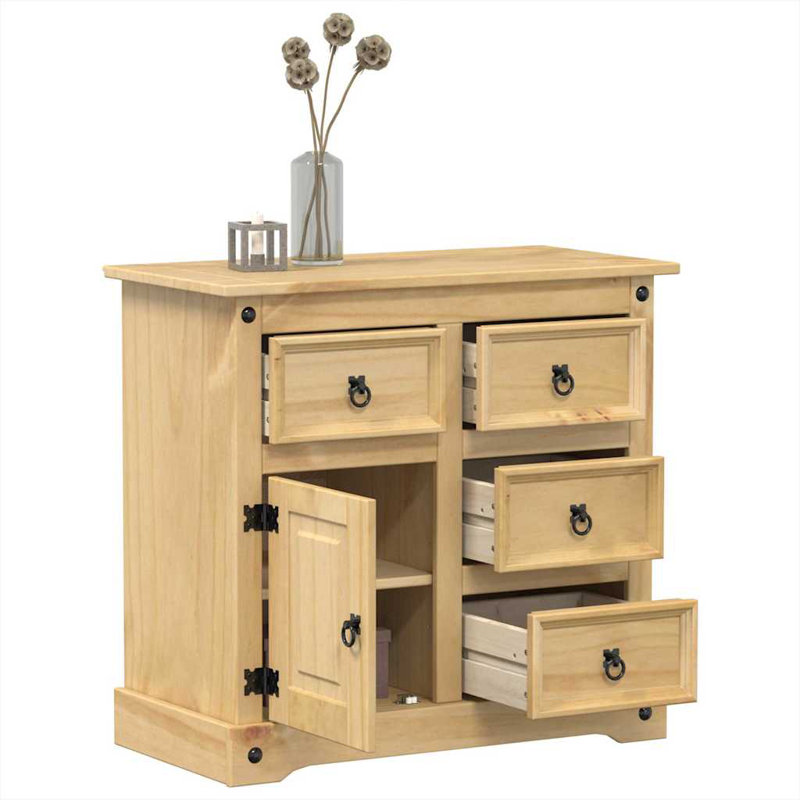 Ovis Sideboard "Corona" 80x40x75 cm Solid Wood Pine
