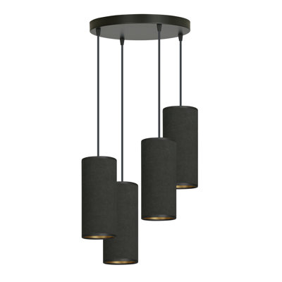 Ealidh 4 - Light Steel Cluster Pendant