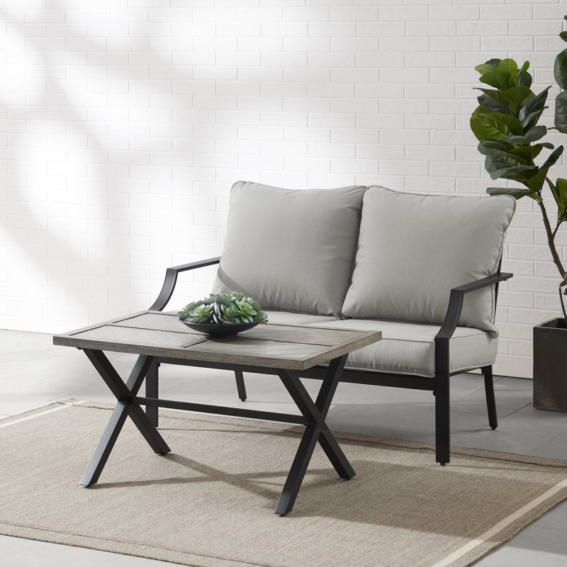 Caysee 2 - Person Patio Conversation Set with Cushions