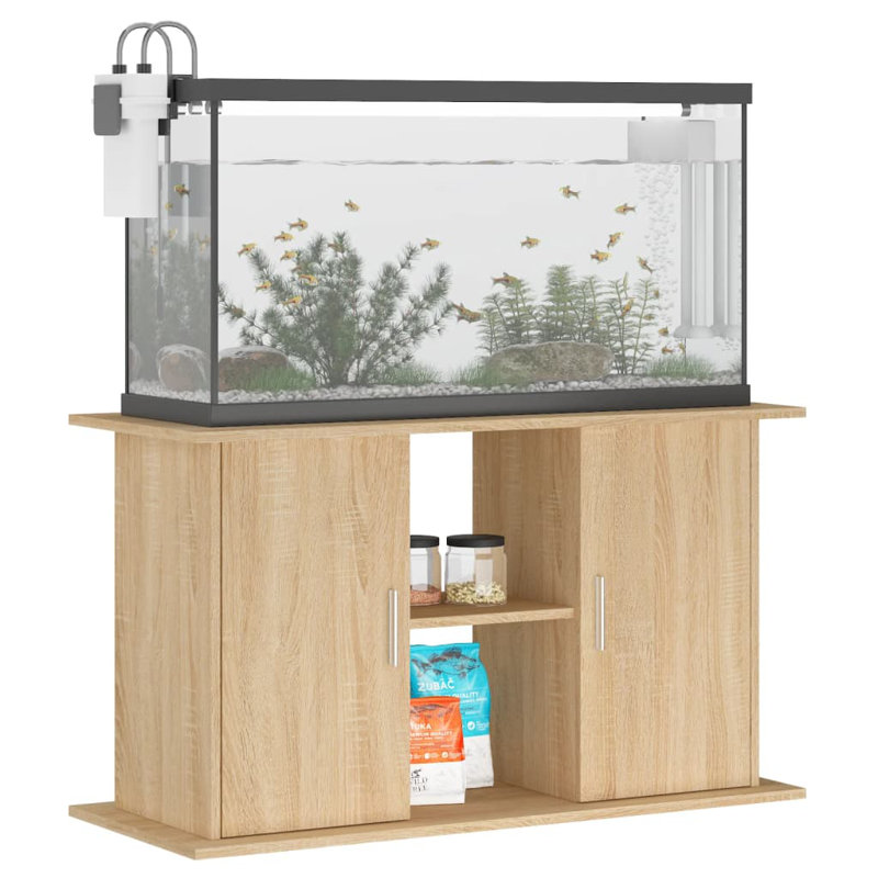Epworth Aquarium Stand, Sonoma Oak