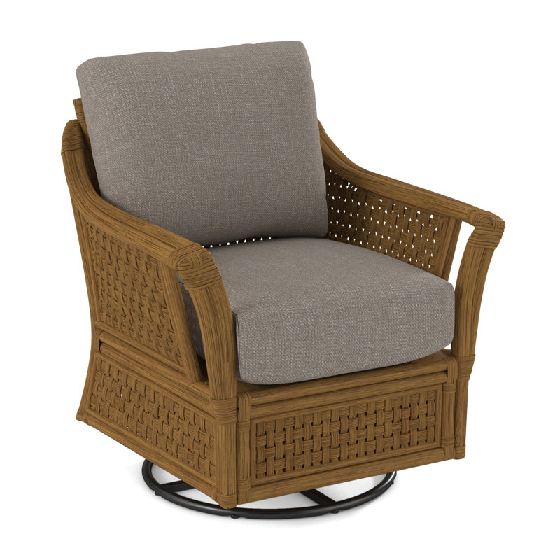 Fauteuil pivotant large de 32 po Boca, La Havane, Performance de Crypton en pierre; 0884-83