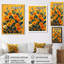 «Vibrant Yellow Green Symphony Wildflowers» - impression d'art mural fleurs sauvages-106120087-106120088