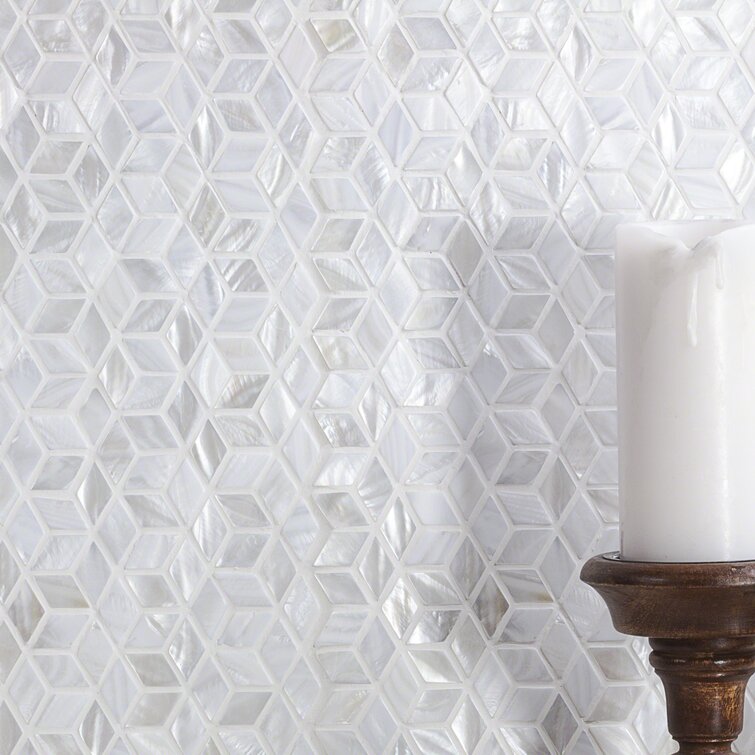 Pure White Illusion Mother Of Pearl Mosaic Tile