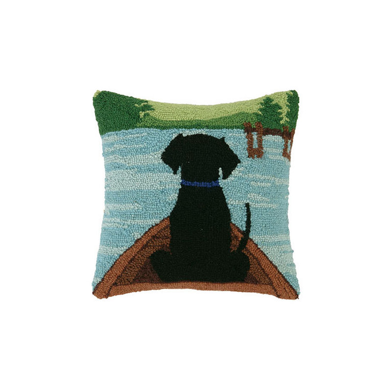  Lake Dog Hook Wool Lumbar Pillow