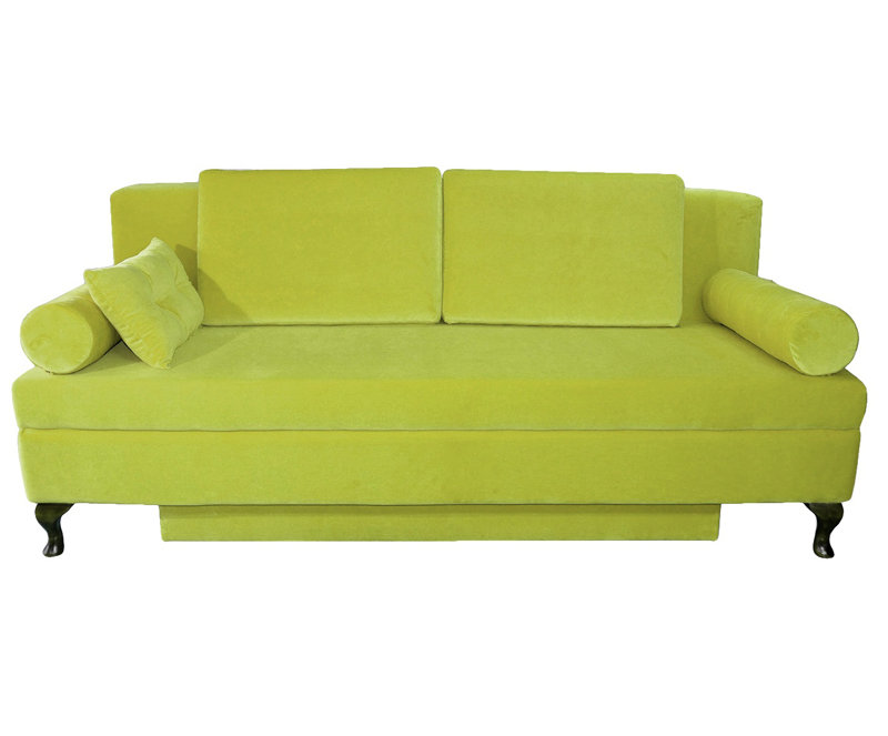 Modern 3 Seater Sofa Bed, Lime