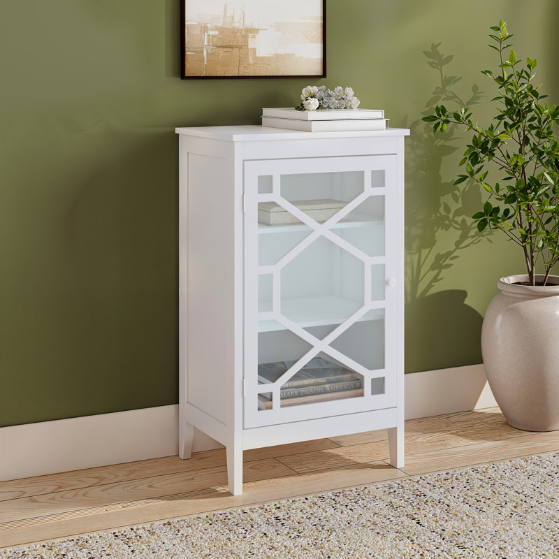 Azlaan Accent Cabinet, White