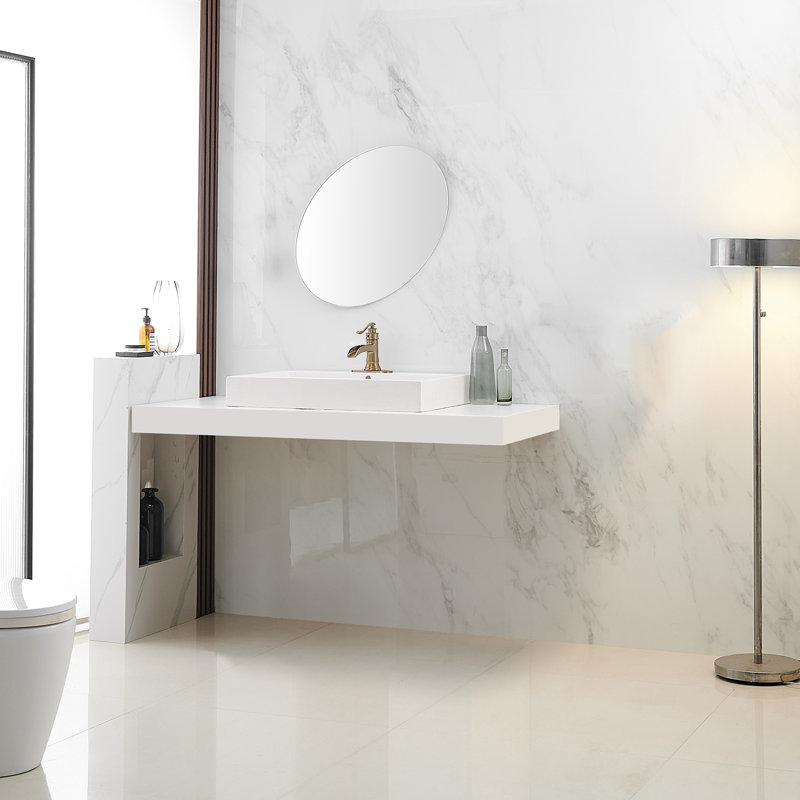 Single Hole Bathroom Faucet, Chrome, No