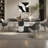 Black Microlite Rectangular Dining Table Sets-103557836