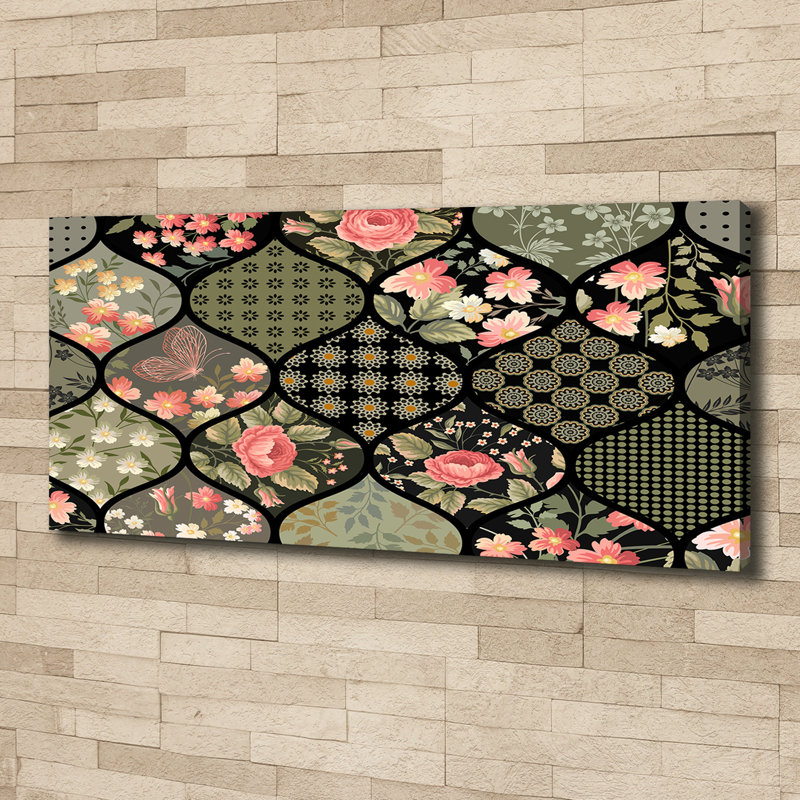 Floral Pattern - Wrapped Canvas Print