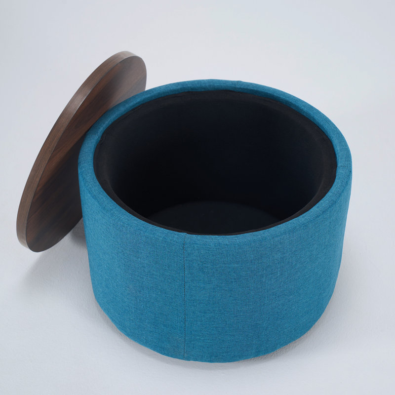 Repose-pieds gigognes avec rangement Ball & Cast, Bleu