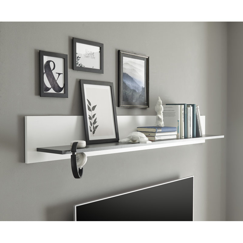 Mascarenaz Floating Shelf, White/Anthracite