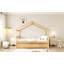 Lit double en bois avec lit gigogne simple