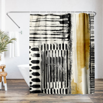 Abstract Shower Curtain No Borders by PI Creative Art