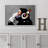 Pop Urban Street "Banksy Thinking Monkey With Headphones Artwork, Graffiti & Street Pop Art Modern Urban Multicolor Wall Pictures, Large Framed Canvas Giclee Print Wall Art"-119460987-97558849-97558850