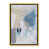 Toile avec cadre flottant or