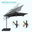 Parasol en porte-à-faux 98,25 po Duyne-186229238
