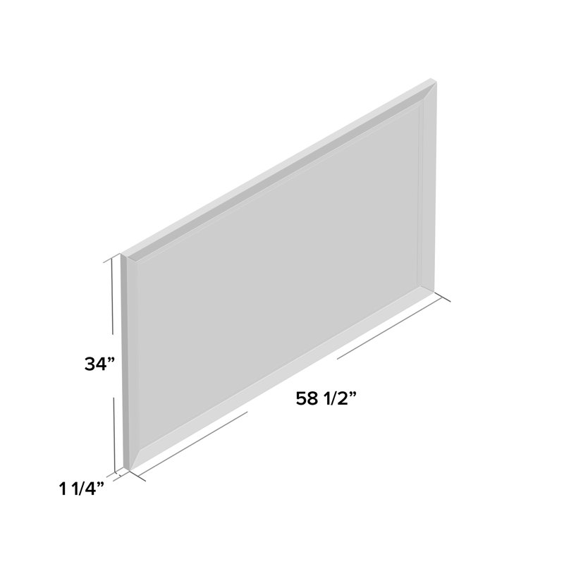 Miroir de salle de bain Navarette, H 58,5 po x l 34 po