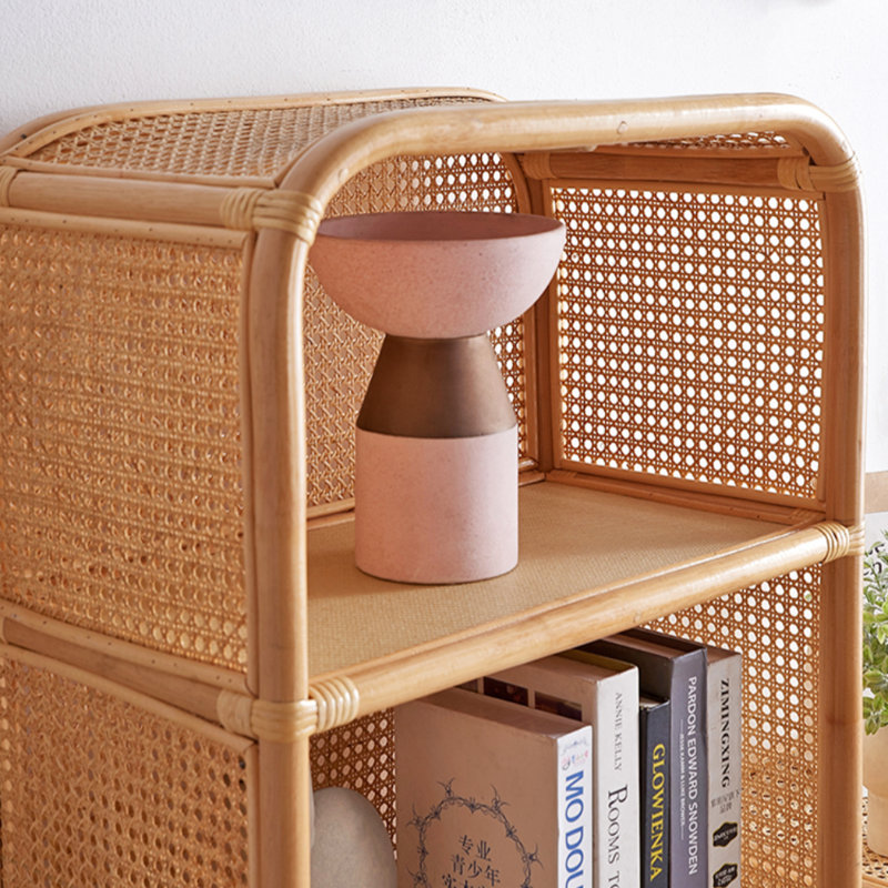 Vitrine moderne et simple en rotin